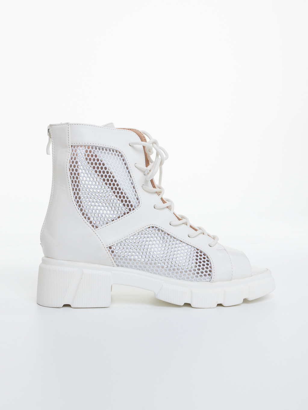 Ghete dama albe din piele ecologica Milania, 5 - Kalapod.net Ghete dama albe din piele ecologica Milania, 5 - Kalapod.net