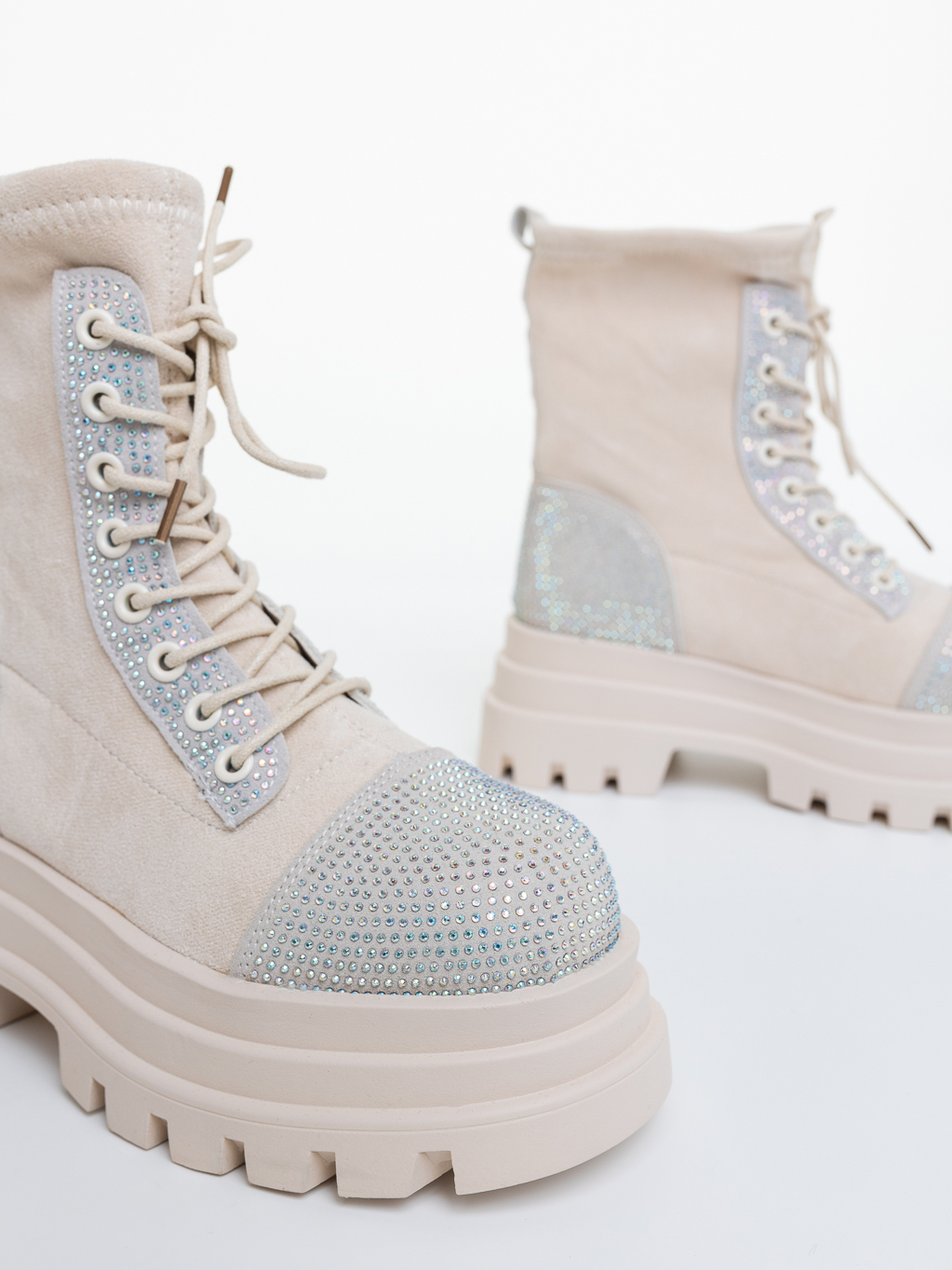 Ghete dama cu platforma bej deschis din material textil Iraja, 6 - Kalapod.net Ghete dama cu platforma bej deschis din material textil Iraja, 6 - Kalapod.net