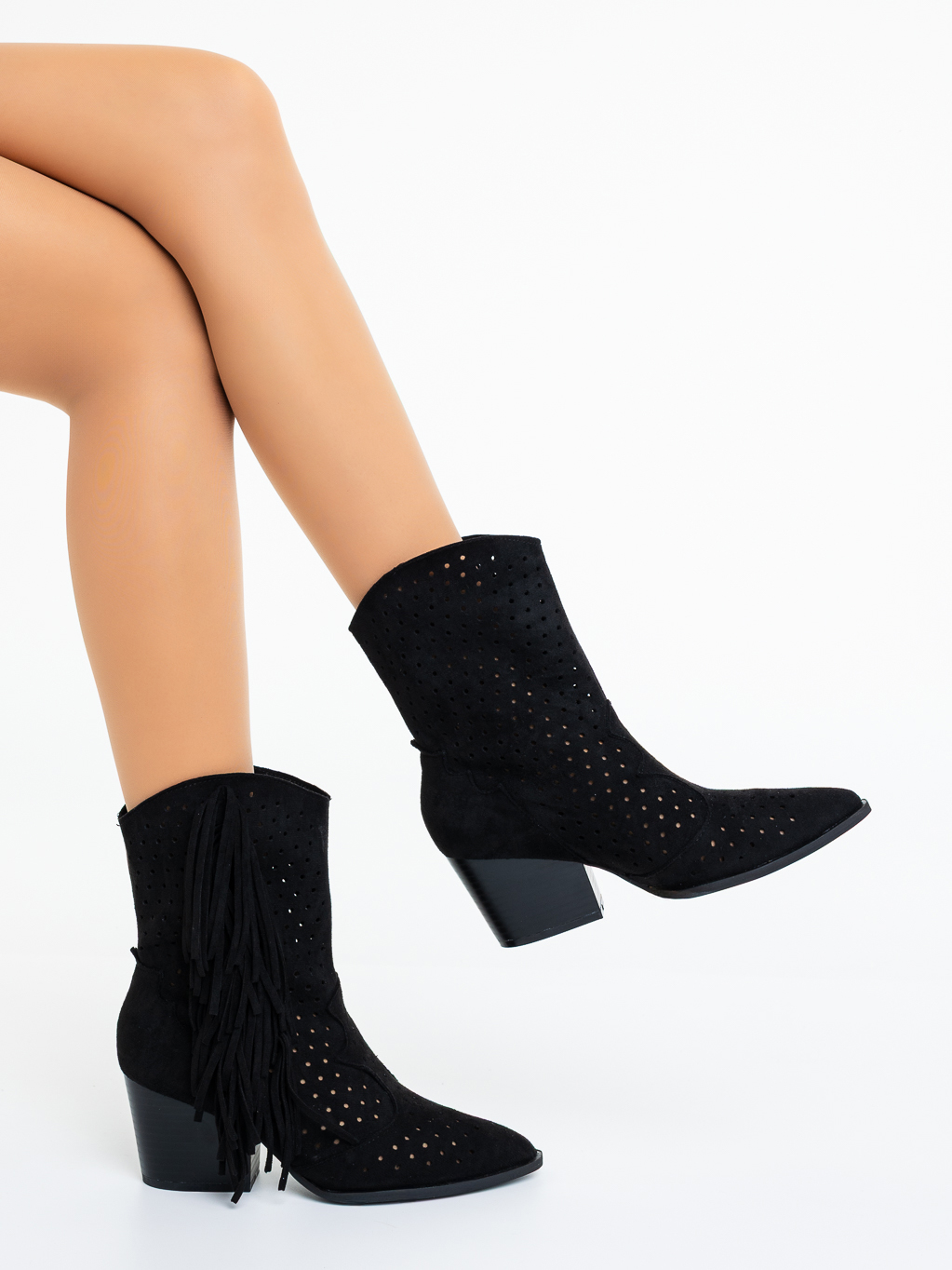 Botine dama negre din material textil Lekha, 4 - Kalapod.net Botine dama negre din material textil Lekha, 4 - Kalapod.net