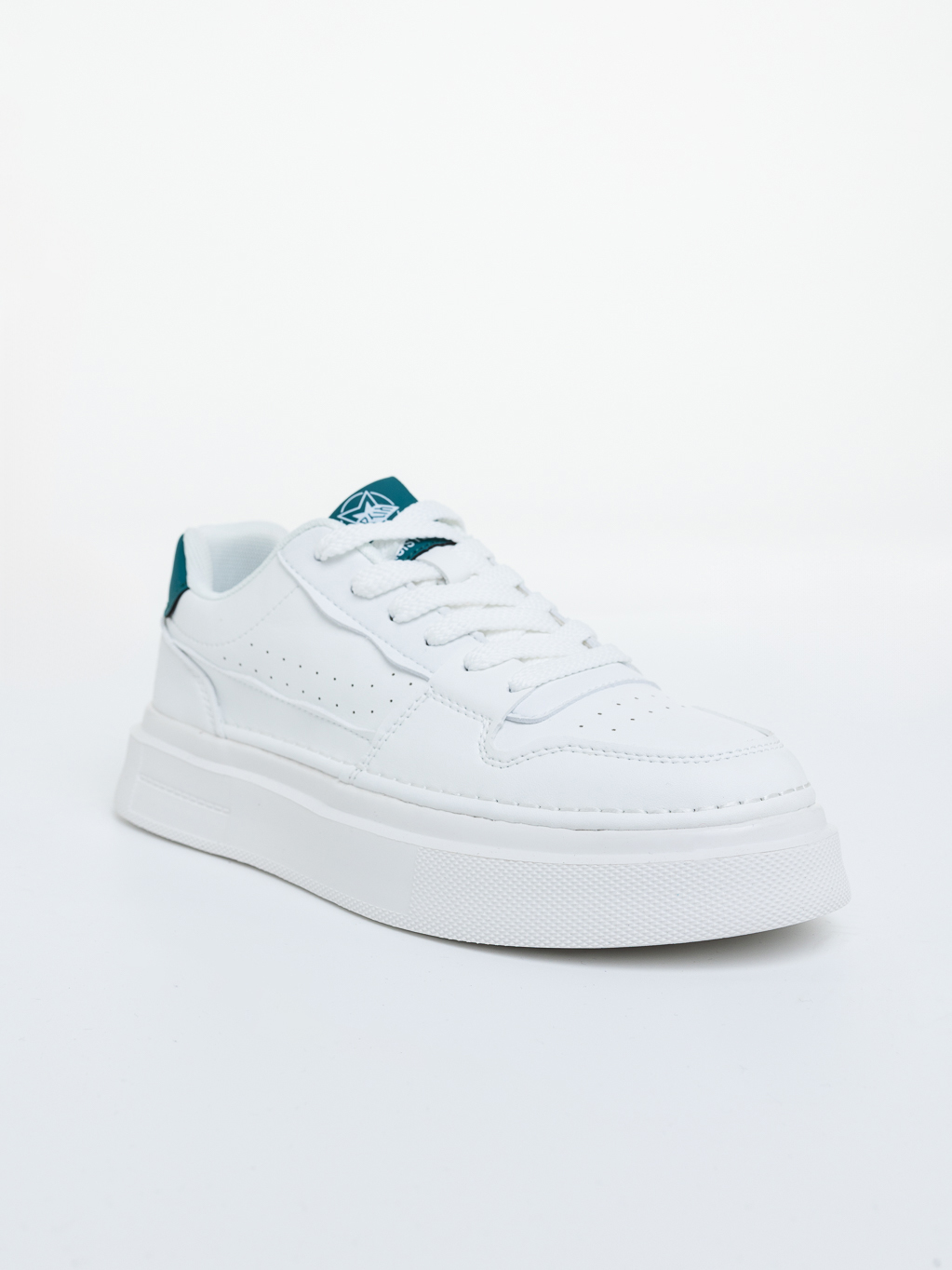 Pantofi sport barbati albi cu verde din piele ecologica Zeke, 2 - Kalapod.net Pantofi sport barbati albi cu verde din piele ecologica Zeke, 2 - Kalapod.net