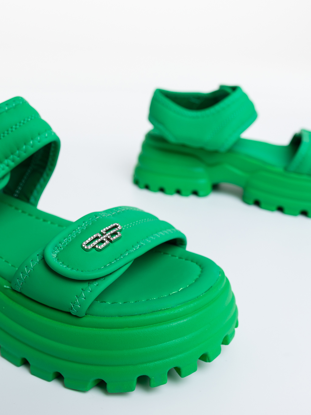 Sandale dama cu platforma verzi din piele ecologica Levela, 6 - Kalapod.net Sandale dama cu platforma verzi din piele ecologica Levela, 6 - Kalapod.net
