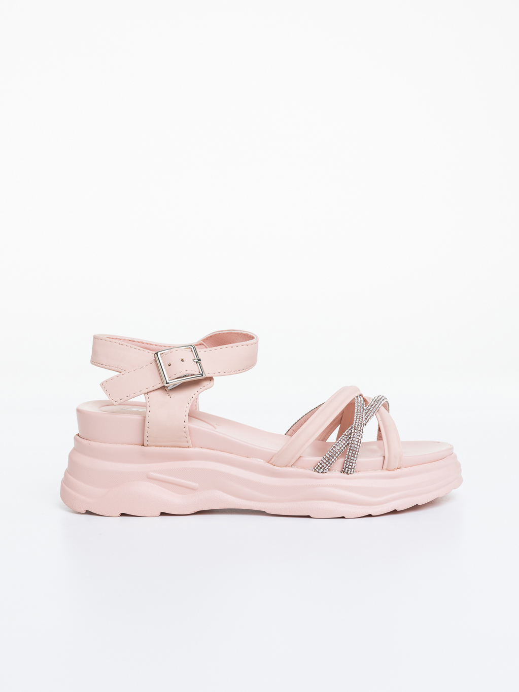 Sandale dama  cu platforma roz din piele ecologica Adasa, 5 - Kalapod.net Sandale dama  cu platforma roz din piele ecologica Adasa, 5 - Kalapod.net