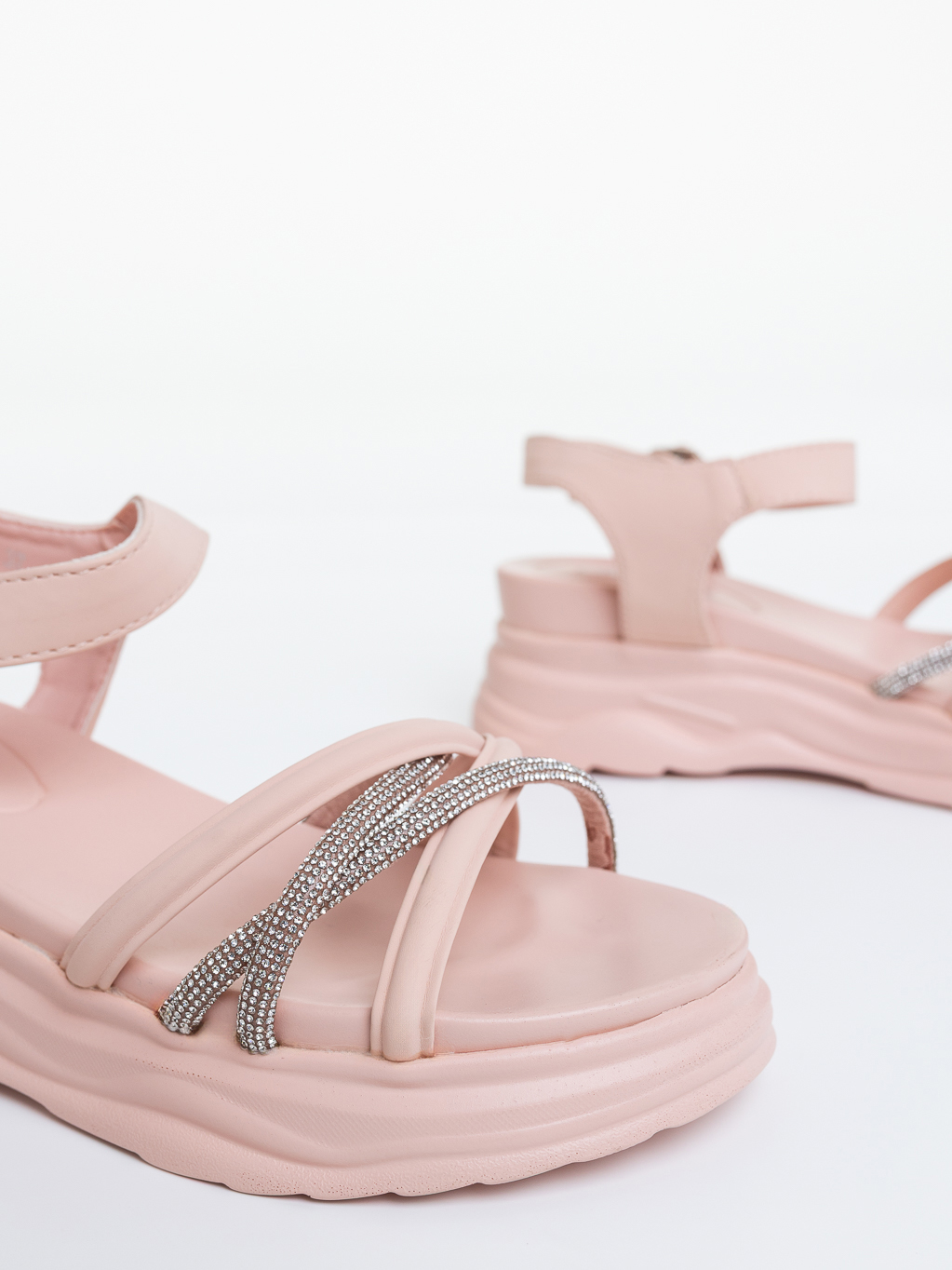 Sandale dama  cu platforma roz din piele ecologica Adasa, 6 - Kalapod.net Sandale dama  cu platforma roz din piele ecologica Adasa, 6 - Kalapod.net