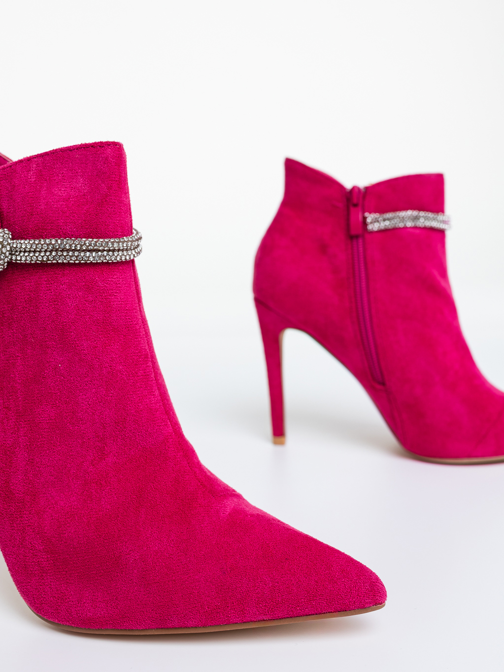 Botine dama cu toc roz din material textil Inara, 6 - Kalapod.net Botine dama cu toc roz din material textil Inara, 6 - Kalapod.net