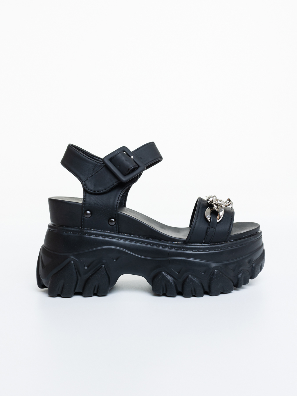 Sandale dama cu platforma negre din piele ecologica Dazana, 5 - Kalapod.net Sandale dama cu platforma negre din piele ecologica Dazana, 5 - Kalapod.net