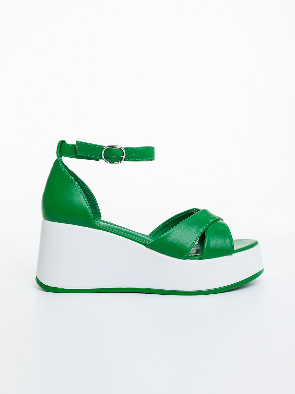 Sandale dama cu platforma verzi din piele ecologica Pandara, 5 - Kalapod.net Sandale dama cu platforma verzi din piele ecologica Pandara, 5 - Kalapod.net