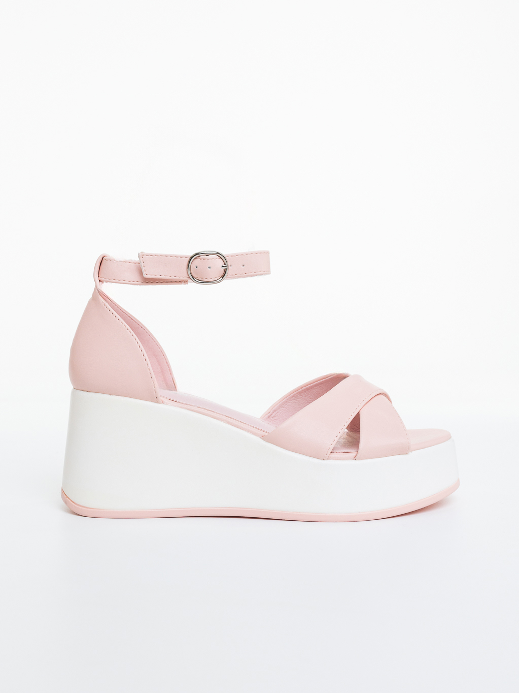 Sandale dama cu platforma roz din piele ecologica Pandara, 5 - Kalapod.net Sandale dama cu platforma roz din piele ecologica Pandara, 5 - Kalapod.net