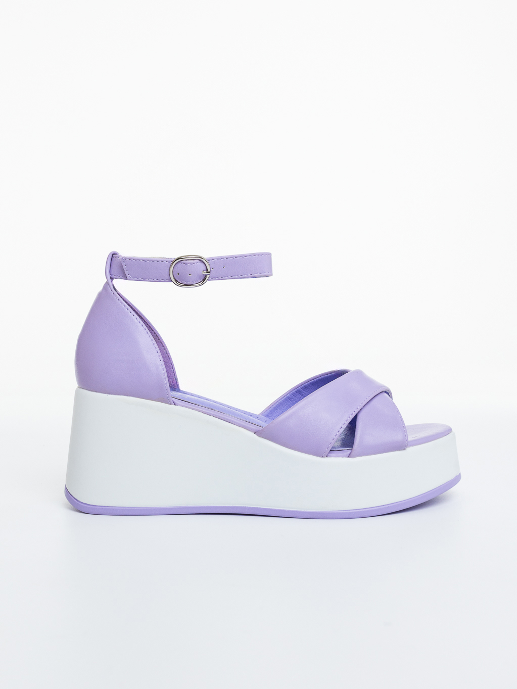 Sandale dama cu platforma mov din piele ecologica Pandara, 5 - Kalapod.net Sandale dama cu platforma mov din piele ecologica Pandara, 5 - Kalapod.net