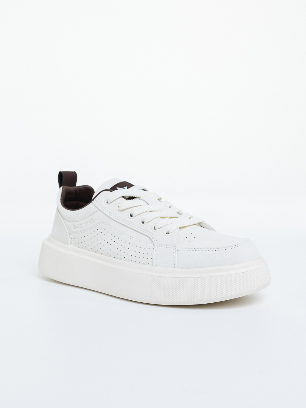 Pantofi sport barbati albi cu maro din material sintetic Darrian, 2 - Kalapod.net Pantofi sport barbati albi cu maro din material sintetic Darrian, 2 - Kalapod.net