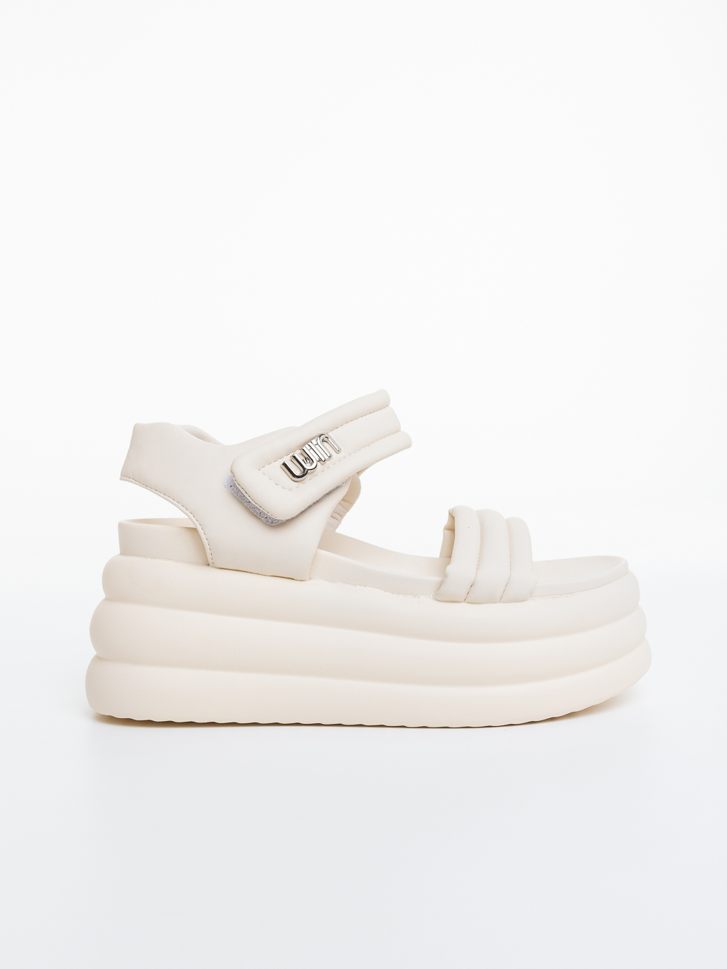 Sandale dama cu platforma bej din piele ecologica Zyla, 5 - Kalapod.net Sandale dama cu platforma bej din piele ecologica Zyla, 5 - Kalapod.net