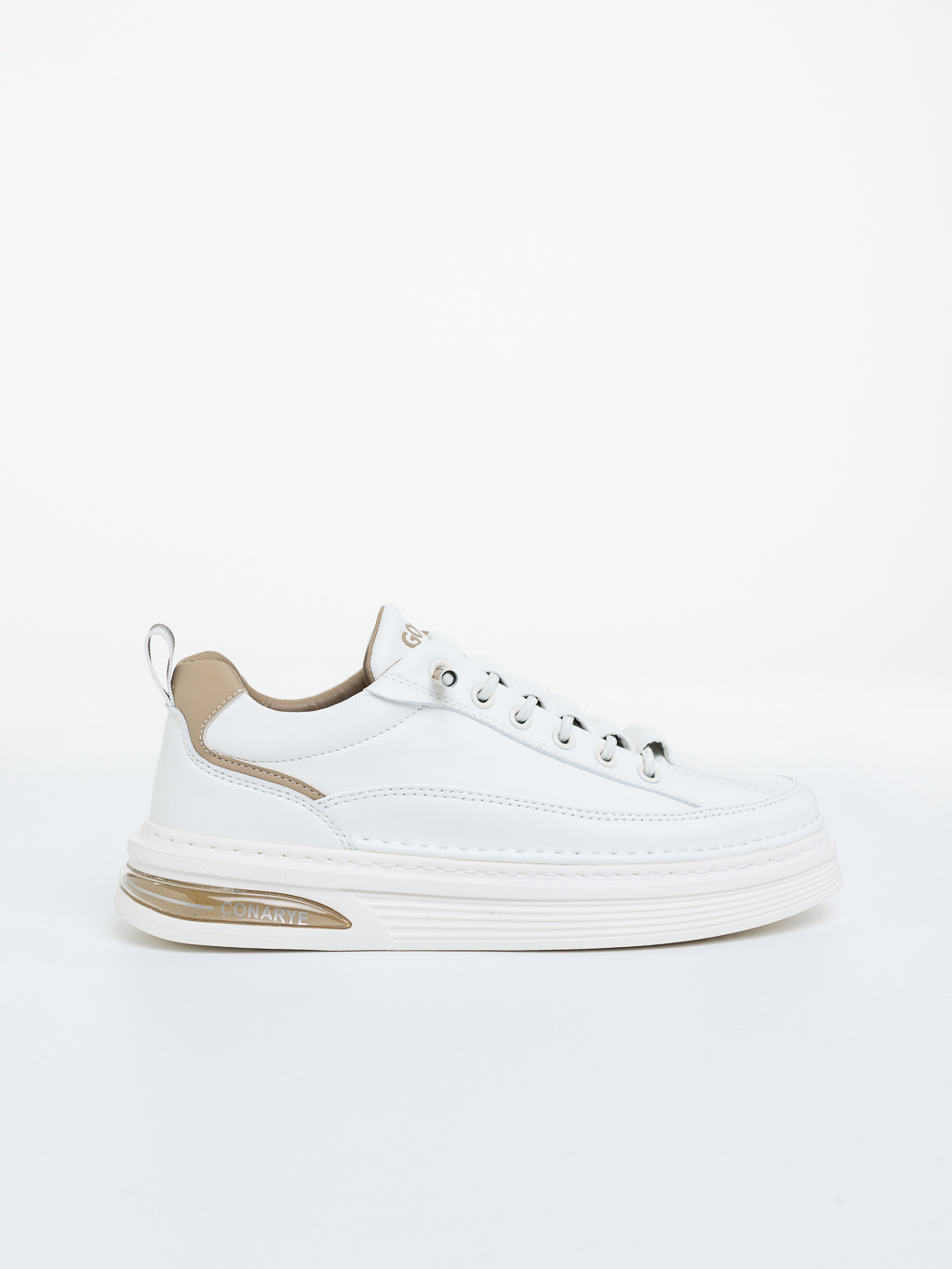 Mocasini barbati albi cu bej din piele ecologica Kovan - Kalapod.net Mocasini barbati albi cu bej din piele ecologica Kovan - Kalapod.net