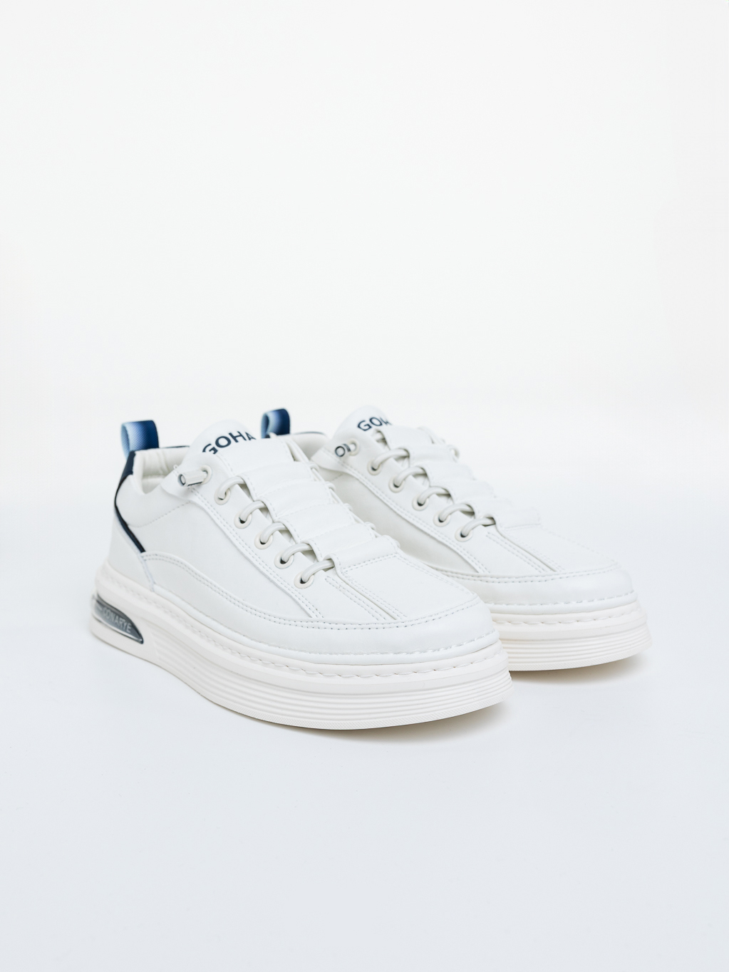 Mocasini barbati albi cu albastru din piele ecologica Kovan, 3 - Kalapod.net Mocasini barbati albi cu albastru din piele ecologica Kovan, 3 - Kalapod.net