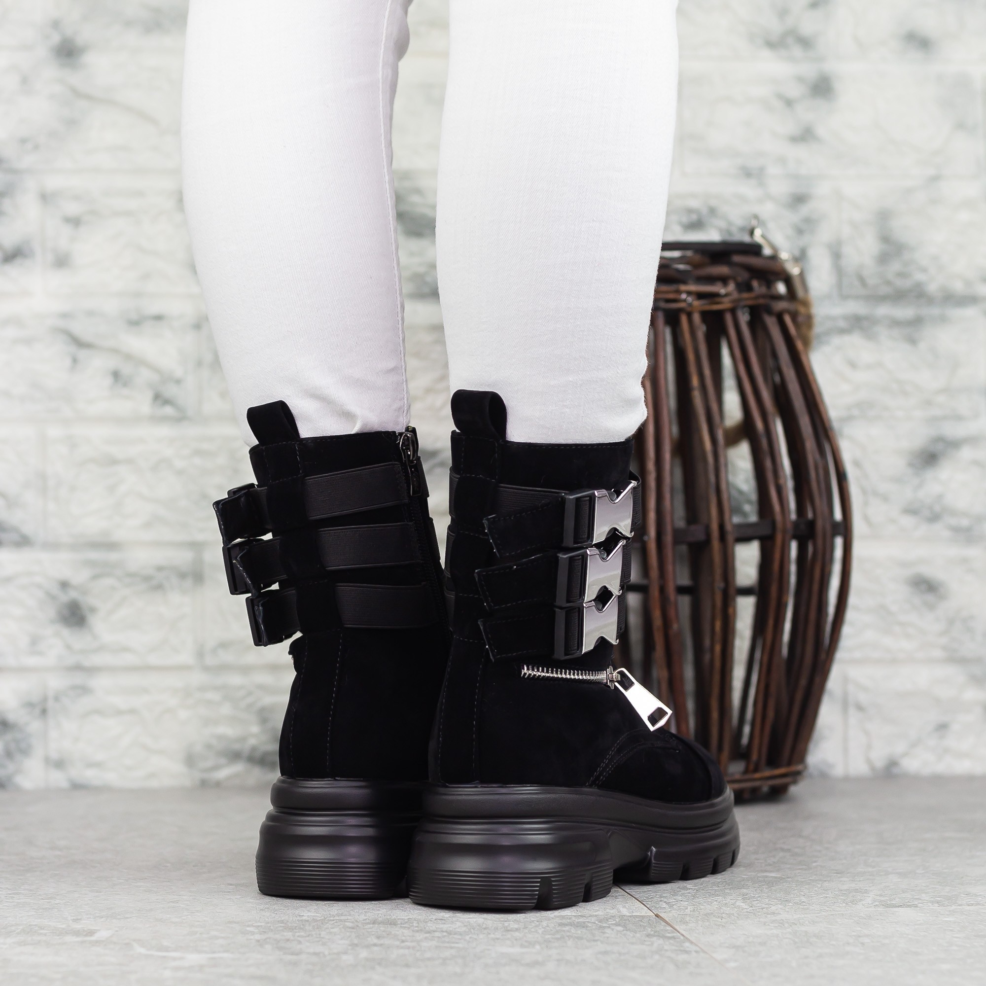 Ghete dama negre din piele material textil Nuera, 4 - Kalapod.net Ghete dama negre din piele material textil Nuera, 4 - Kalapod.net