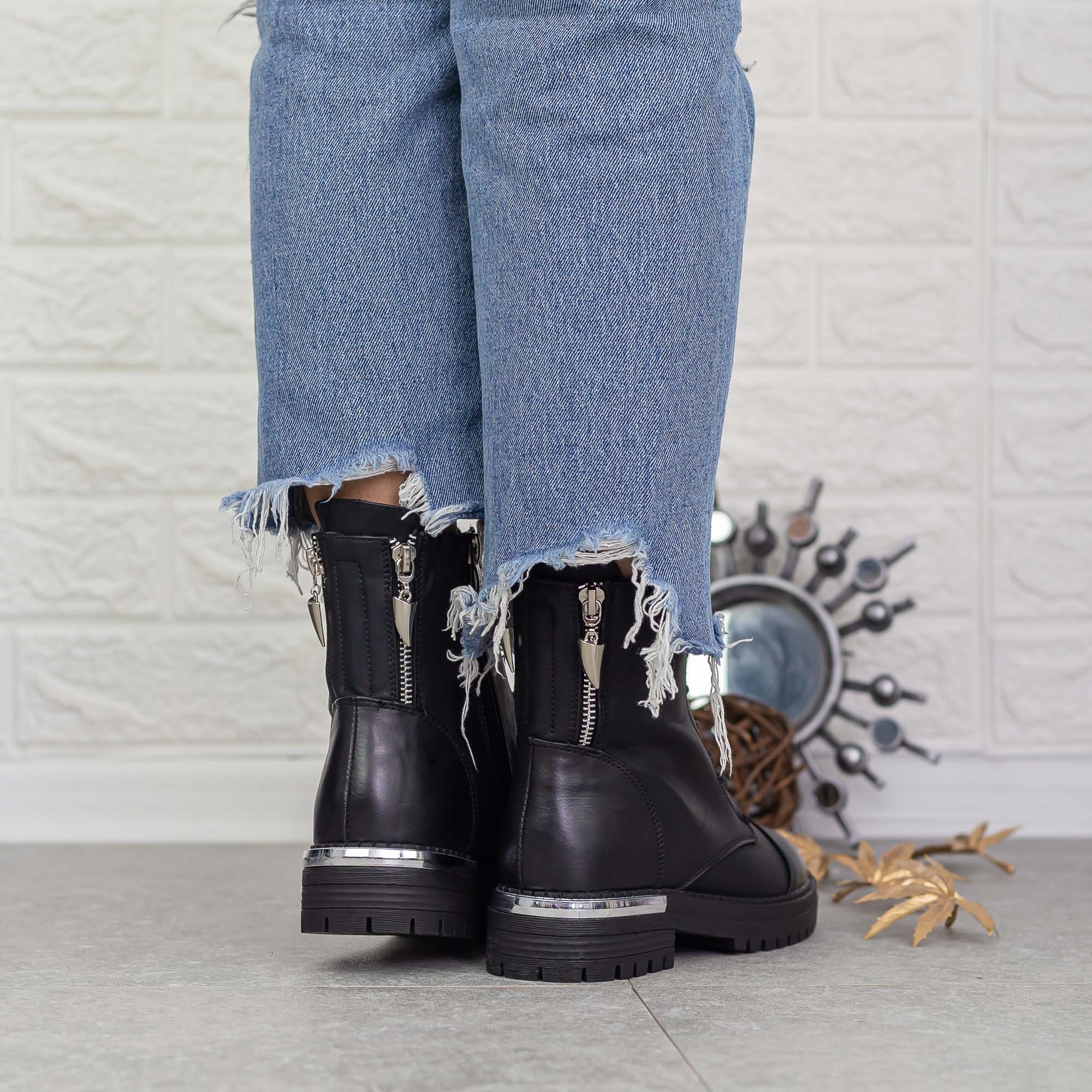 Ghete dama negre din piele ecologica Darcie, 5 - Kalapod.net Ghete dama negre din piele ecologica Darcie, 5 - Kalapod.net