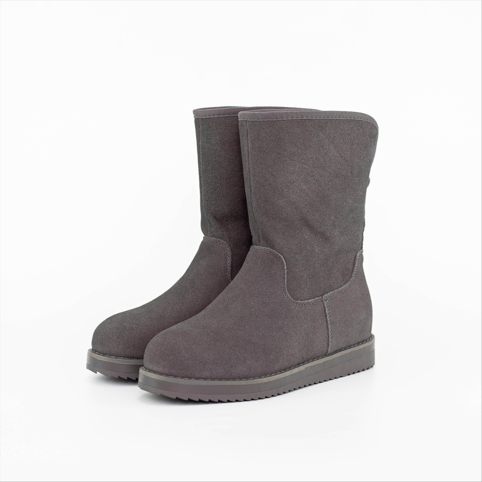 Ghete dama gri din piele naturala Kesia - Kalapod.net Ghete dama gri din piele naturala Kesia - Kalapod.net