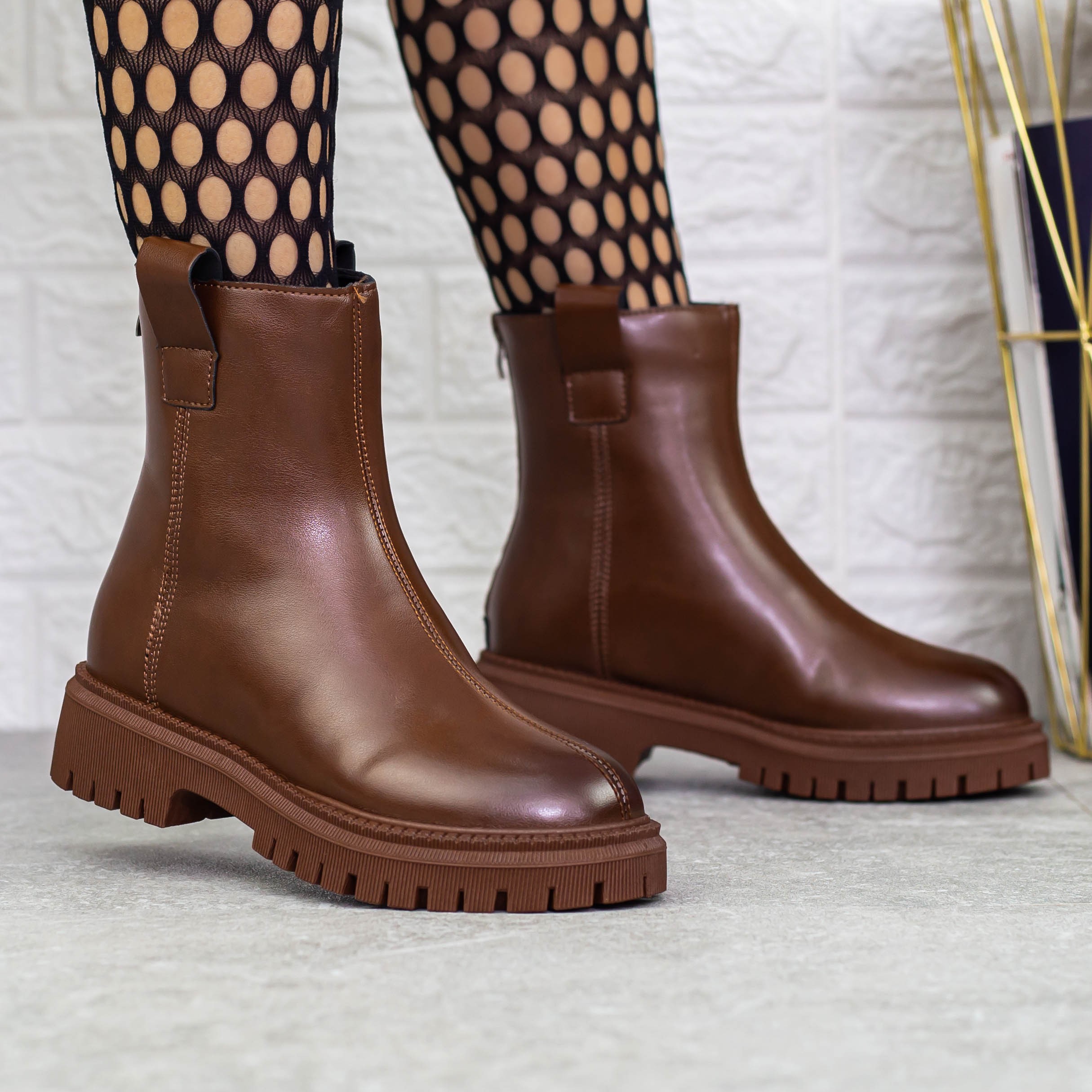 Ghete dama maro din piele ecologica Mihaera, 2 - Kalapod.net Ghete dama maro din piele ecologica Mihaera, 2 - Kalapod.net