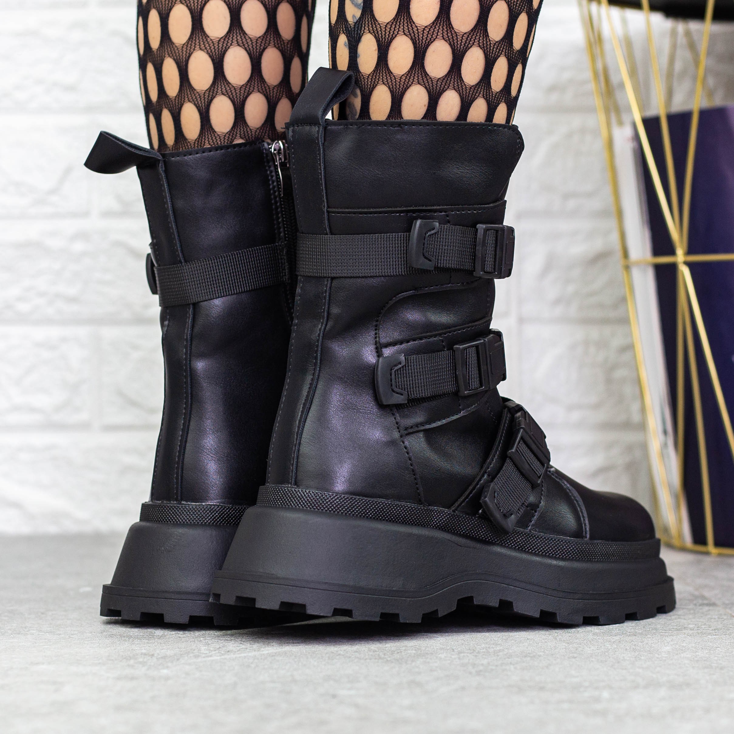 Ghete dama negre din piele ecologica Mihaja, 5 - Kalapod.net Ghete dama negre din piele ecologica Mihaja, 5 - Kalapod.net