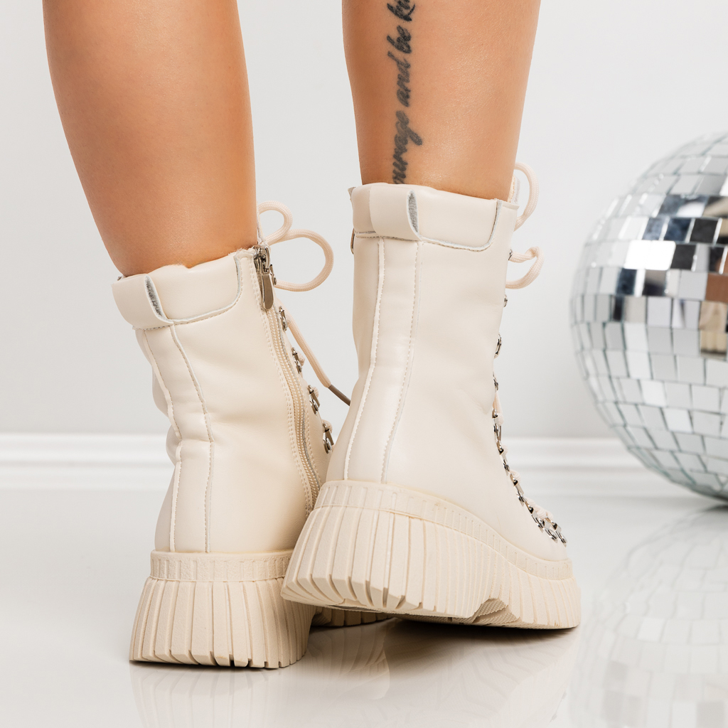 Ghete dama cu platforma bej din material textil Brixley, 5 - Kalapod.net Ghete dama cu platforma bej din material textil Brixley, 5 - Kalapod.net