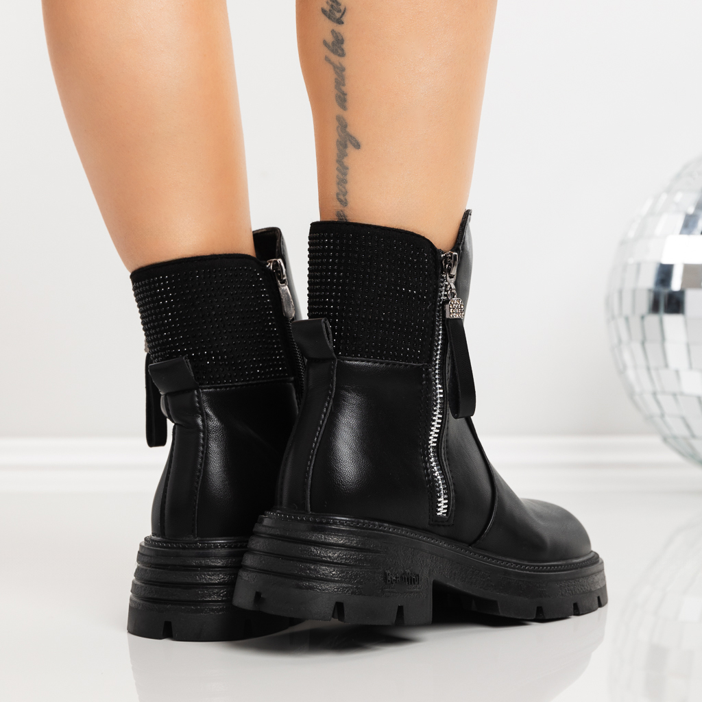 Ghete dama negre din piele ecologica Breanna, 5 - Kalapod.net Ghete dama negre din piele ecologica Breanna, 5 - Kalapod.net