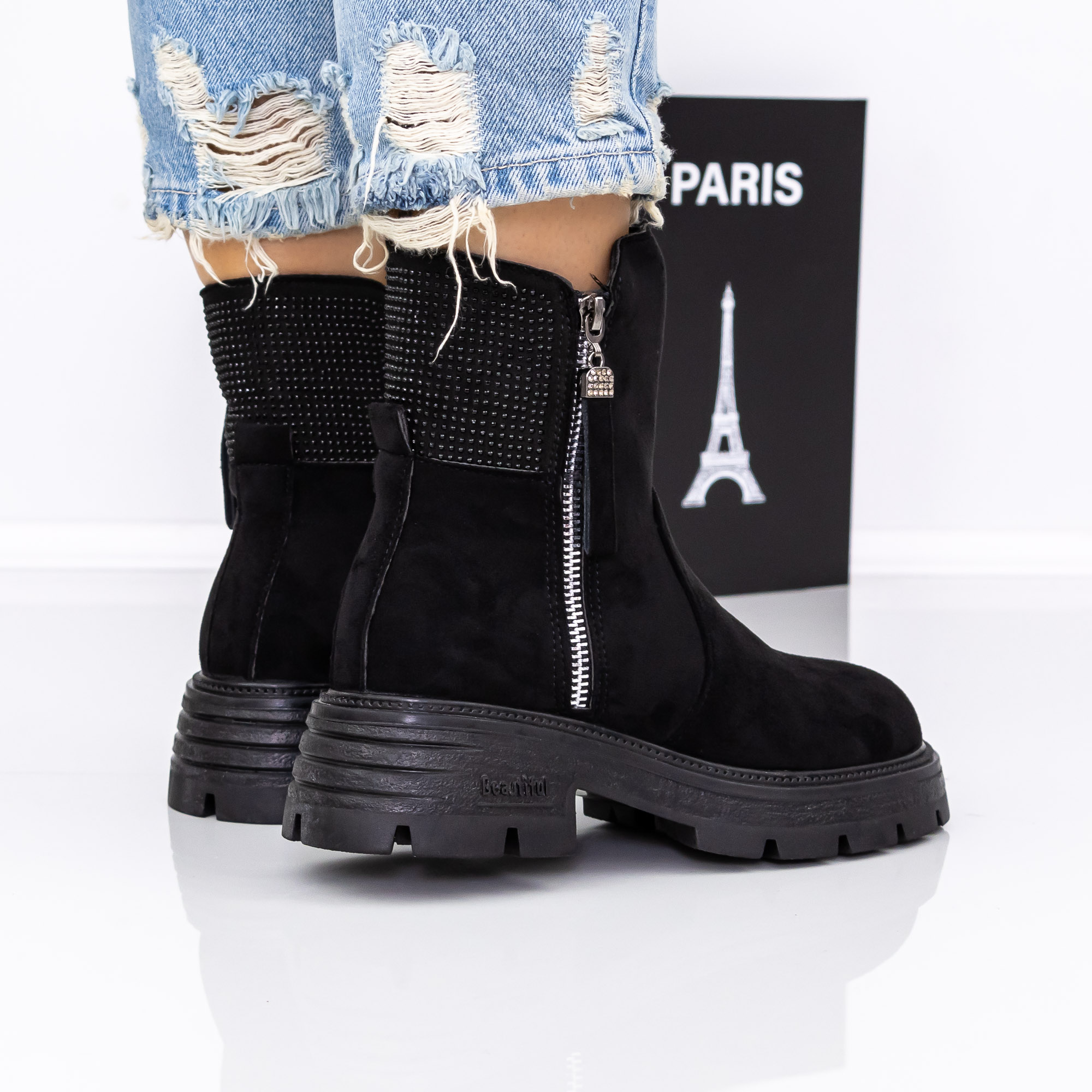 Ghete dama negre din material textil Breanna, 5 - Kalapod.net Ghete dama negre din material textil Breanna, 5 - Kalapod.net