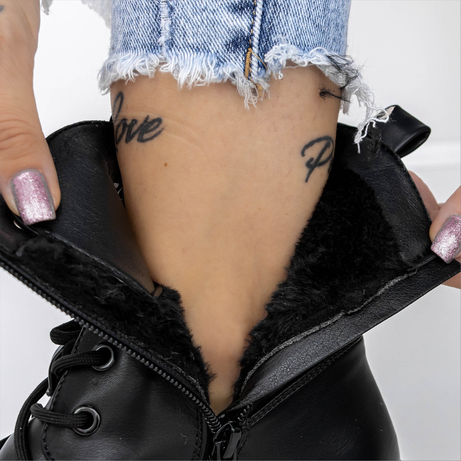 Ghete dama negre din piele ecologica Nevella, 5 - Kalapod.net Ghete dama negre din piele ecologica Nevella, 5 - Kalapod.net