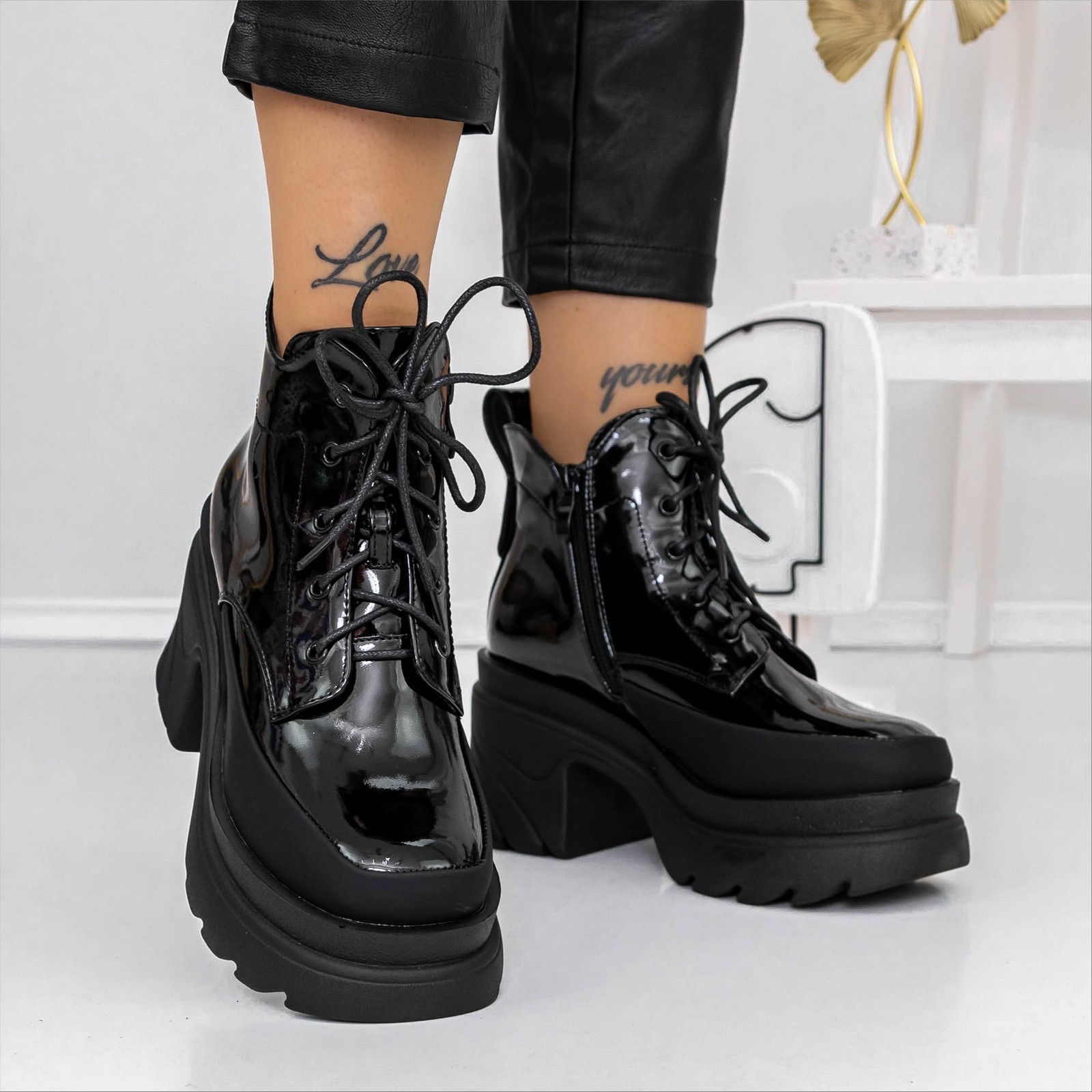 Ghete dama negre din piele ecologica Oceana, 4 - Kalapod.net Ghete dama negre din piele ecologica Oceana, 4 - Kalapod.net