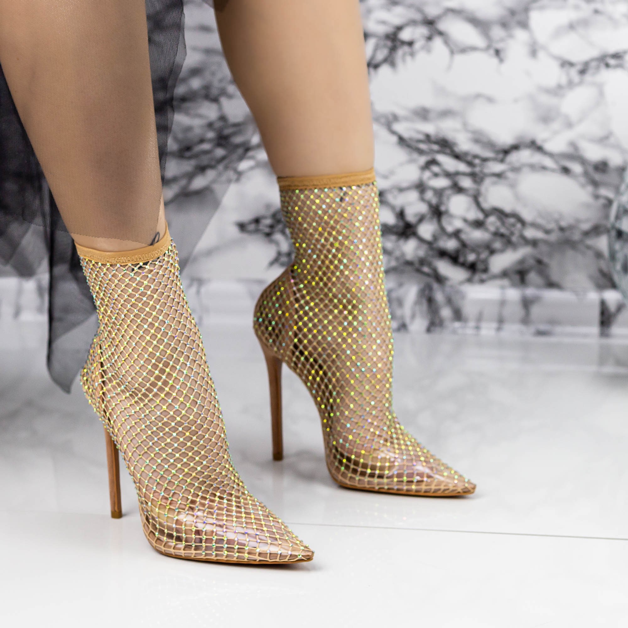 Botine dama cu toc bej din material sintetic Carada, 3 - Kalapod.net Botine dama cu toc bej din material sintetic Carada, 3 - Kalapod.net