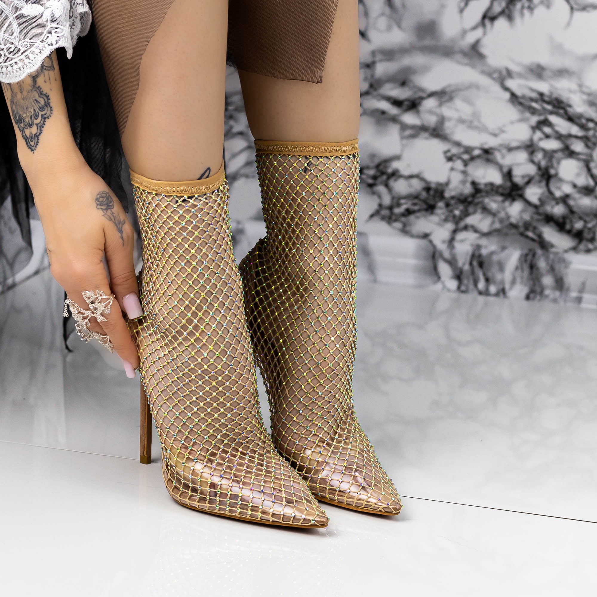 Botine dama cu toc bej din material sintetic Carada, 4 - Kalapod.net Botine dama cu toc bej din material sintetic Carada, 4 - Kalapod.net