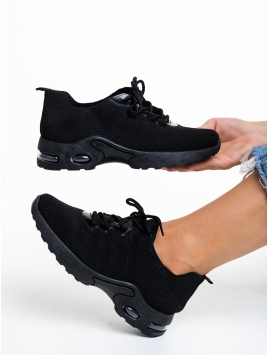 Pantofi sport dama negri din material textil Rexana - Kalapod.net