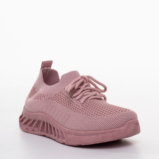 Pantofi sport copii roz din material textil Peyton - Kalapod.net