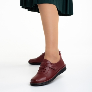 NOUTATI, Pantofi dama grena din piele ecologica Asmara - Kalapod.net