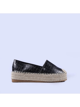 ULTIMA MARIME, Espadrile dama Millie negre - Kalapod.net