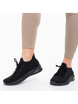 REDUCERI, Pantofi sport dama negri din material textil  Vayda - Kalapod.net