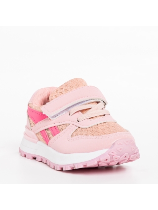Incaltaminte Copii, Pantofi sport copii roz din material textil Venetta - Kalapod.net