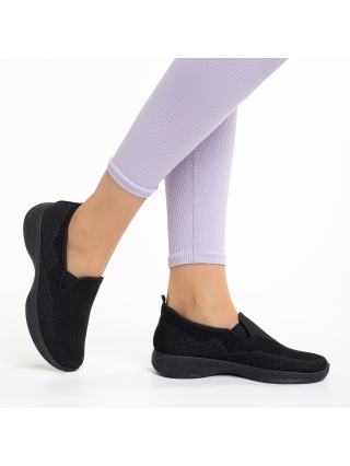 REDUCERI, Pantofi sport dama negri din material textil Leanne - Kalapod.net