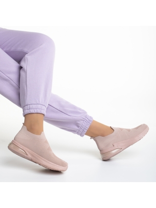 Pantofi sport dama roz din material textil Rachyl - Kalapod.net