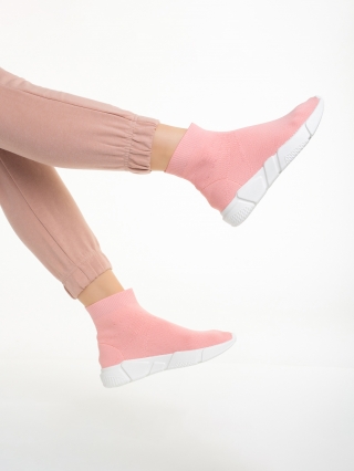 Pantofi Sport Dama, Pantofi sport dama roz din material textil Barica - Kalapod.net