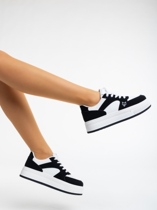 REDUCERI, Pantofi sport dama negri din piele ecologica Orianne - Kalapod.net