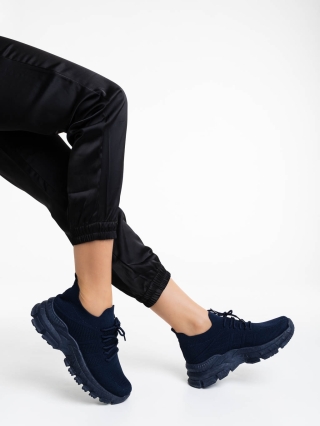 INCALTAMINTE, Pantofi sport dama albastri din material textil Donia - Kalapod.net
