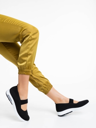 NOUTATI, Pantofi sport dama negri cu alb din material textil Renora - Kalapod.net
