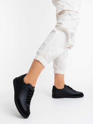 Hot Summer Sale - Reduceri Pantofi sport dama negri din piele ecologica Noemie Promotie