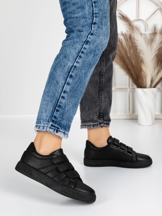Incaltaminte Dama, Pantofi sport dama negri din material sintetic Ekora - Kalapod.net