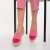 Espadrile dama roz din material textil Vienna, 4 - Kalapod.net