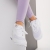 Pantofi sport dama albi din piele ecologica si material textil Abim, 3 - Kalapod.net