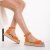 Sandale dama portocalii din piele ecologica Thelma, 6 - Kalapod.net