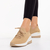 Pantofi sport dama bej din material textil Riolla, 6 - Kalapod.net