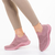Pantofi sport dama roz din material textil Aceline, 4 - Kalapod.net
