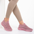 Pantofi sport dama roz din material textil Aceline - Kalapod.net