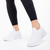 Pantofi sport dama albi din material textil Aceline, 4 - Kalapod.net