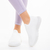 Pantofi sport dama albi din material textil Chalith - Kalapod.net